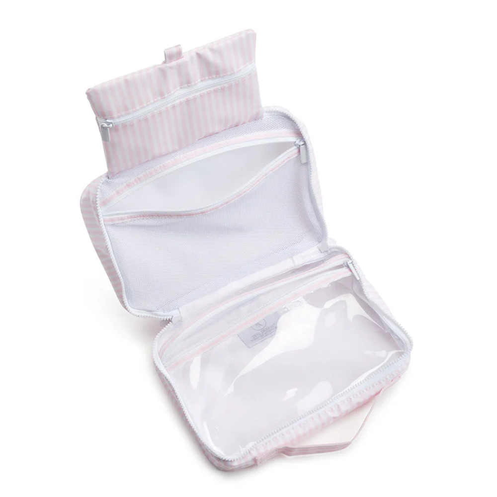 Hanging Toiletry Bag Pimlico Stripe Pink