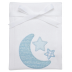 Single Burp Cloth Blue Lullaby