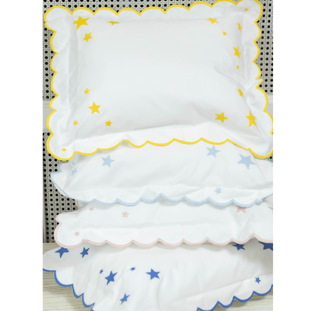 Stars Mini Pillow Boudoir Sham - Cloud