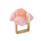 Sea Stone Napkin Ring Blush - Set of 6