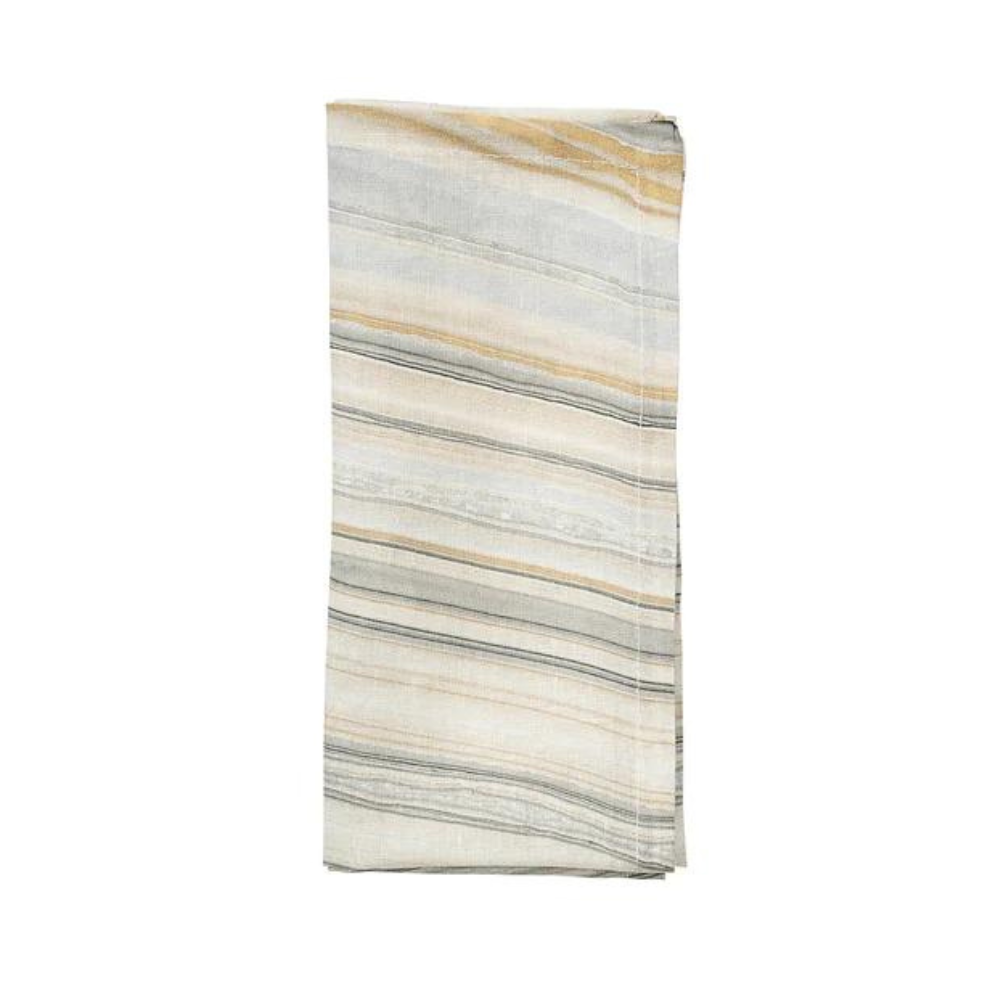 Marbled Napkin - Beige/Taupe/Gray