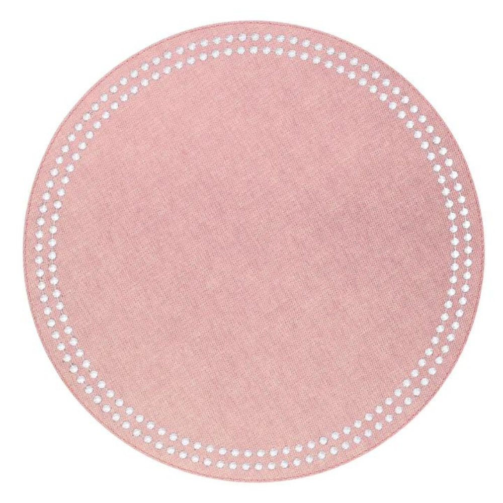 Pearl Placemat Set of 4 - Rose/White