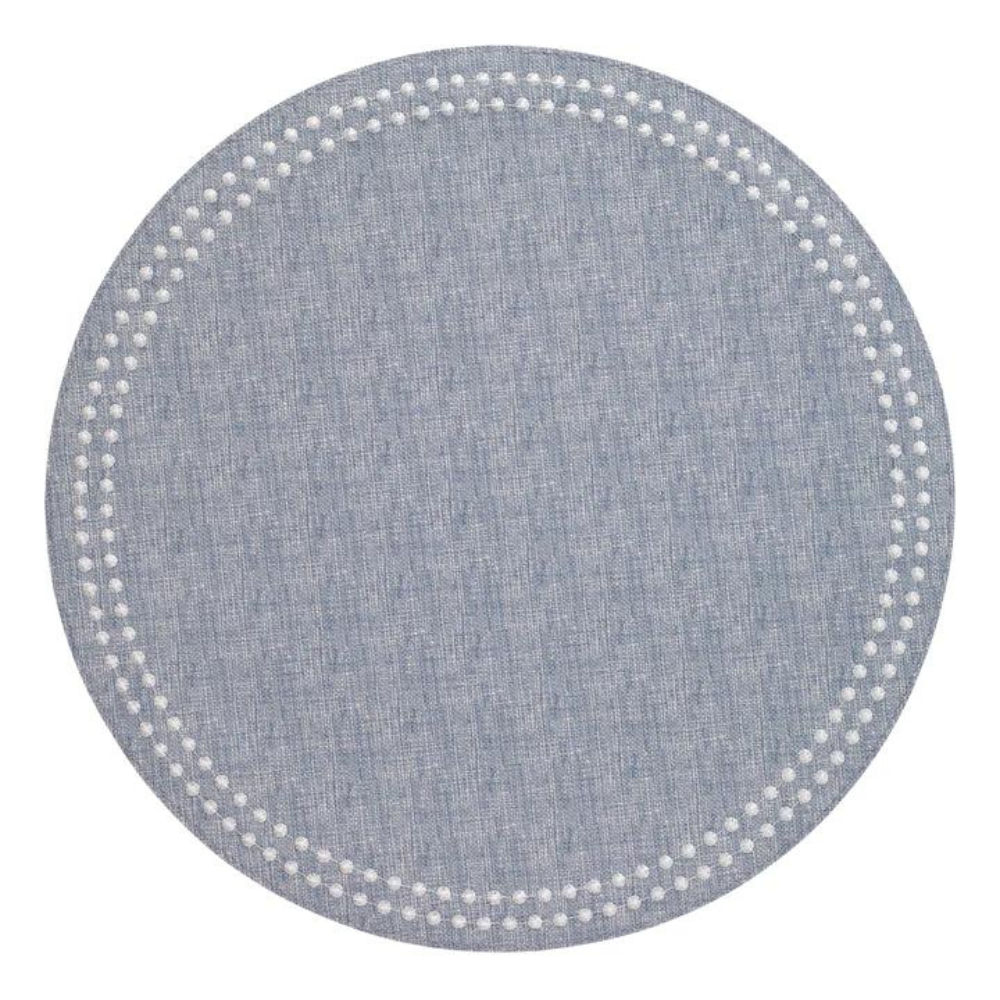 Pearl Placemat Set of 4 - Bluebell/White