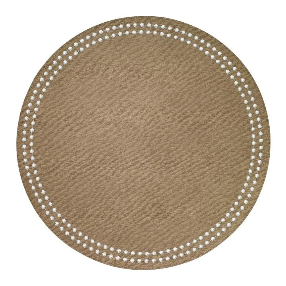 Pearl Placemat Set of 4 - Tabacco/Cream