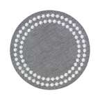 Pearl Coaster Set of 4 - Gray/White