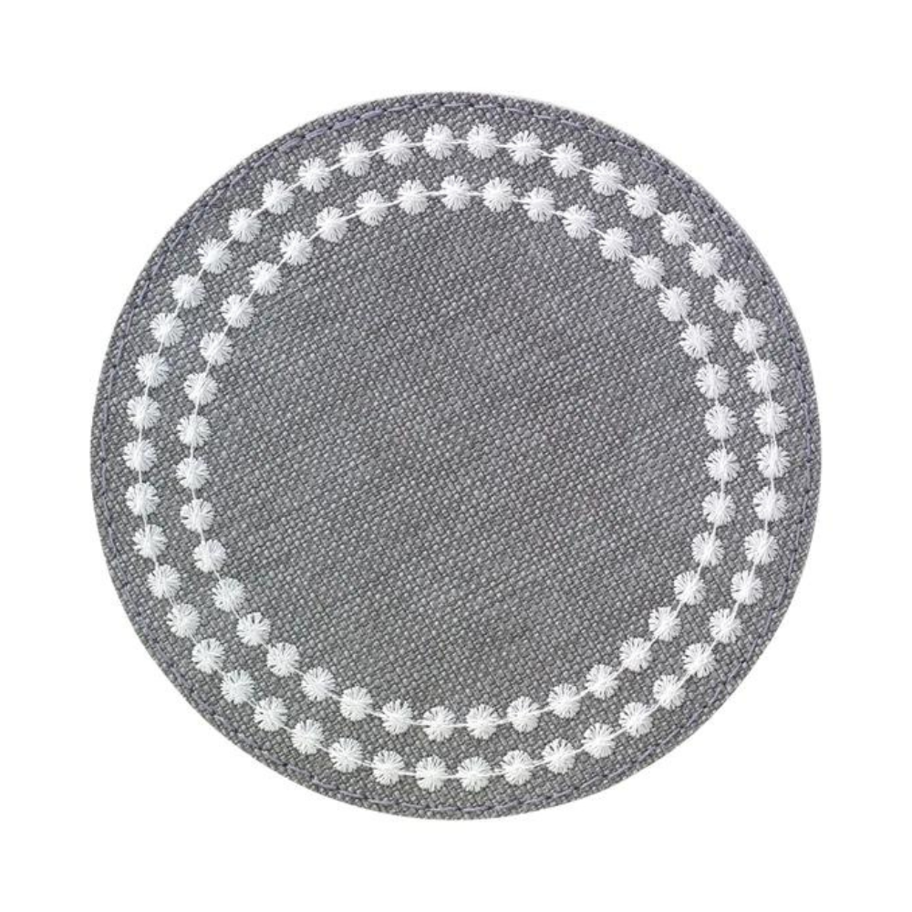 Pearl Coaster Set of 4 - Gray/White