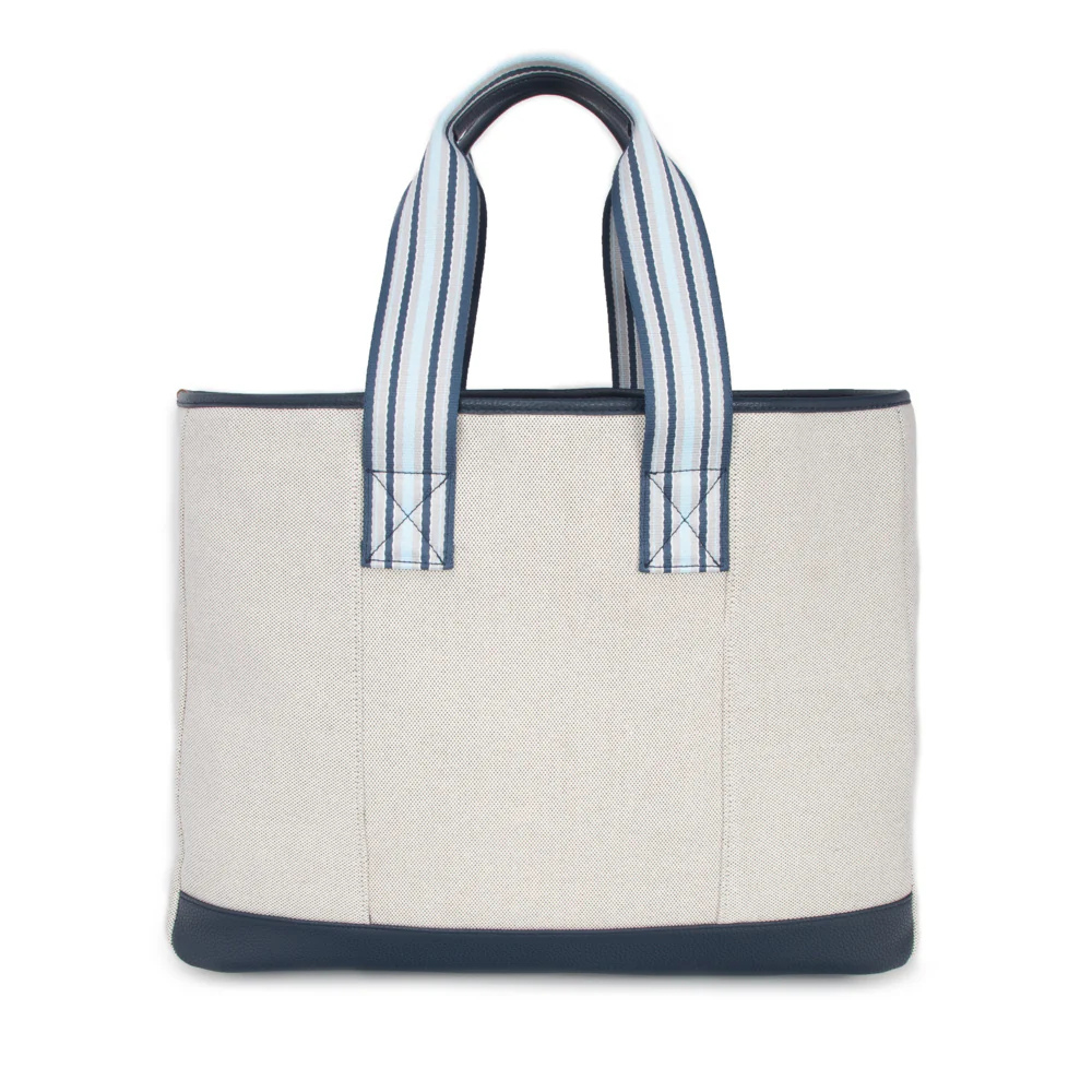 Capri Everyday Stripe Tote - Navy