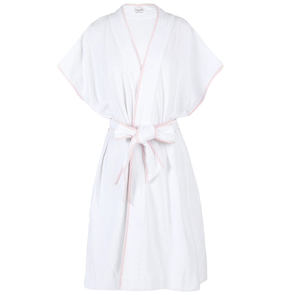 Terry Cotton Robe - Pink