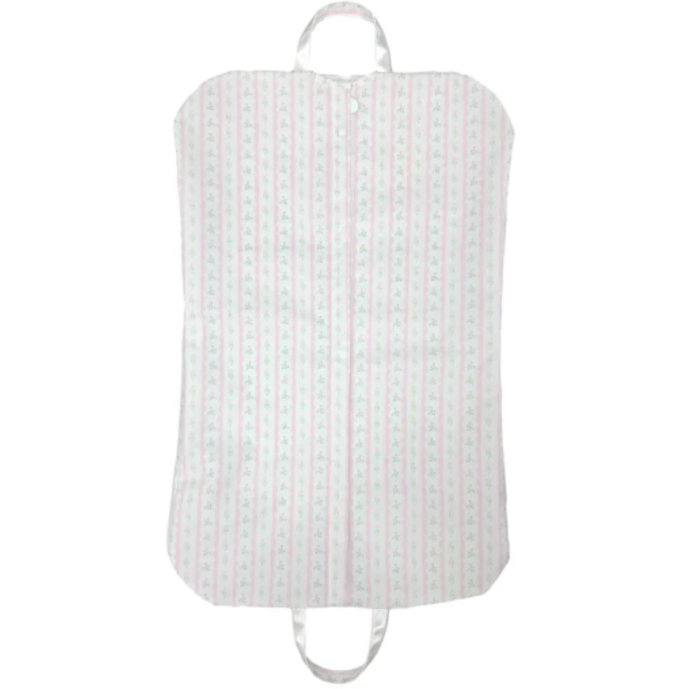 Garment Bag - Ribbon Floral Pink
