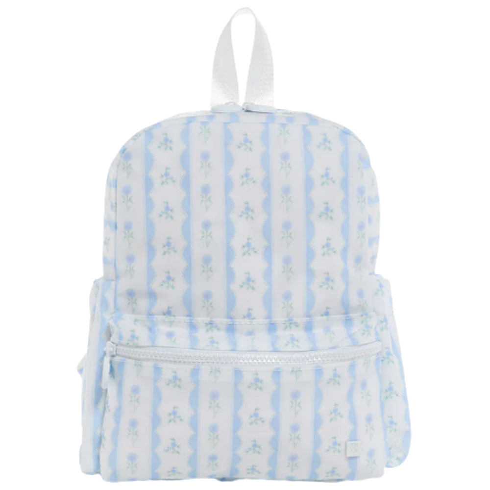 Mini Backer - Ribbon Floral Blue
