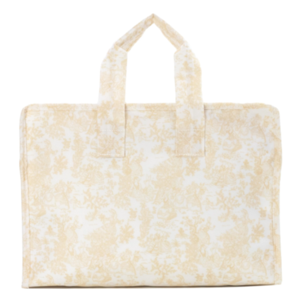 Overnite Tote - Bunny Toile Sand