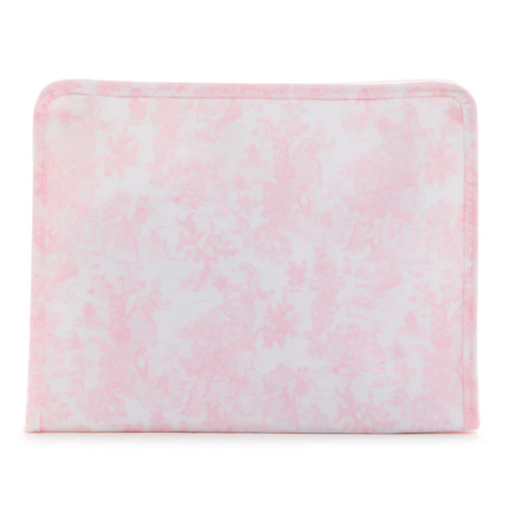Roadie Large Zip Pouch Bunny Toile Pink