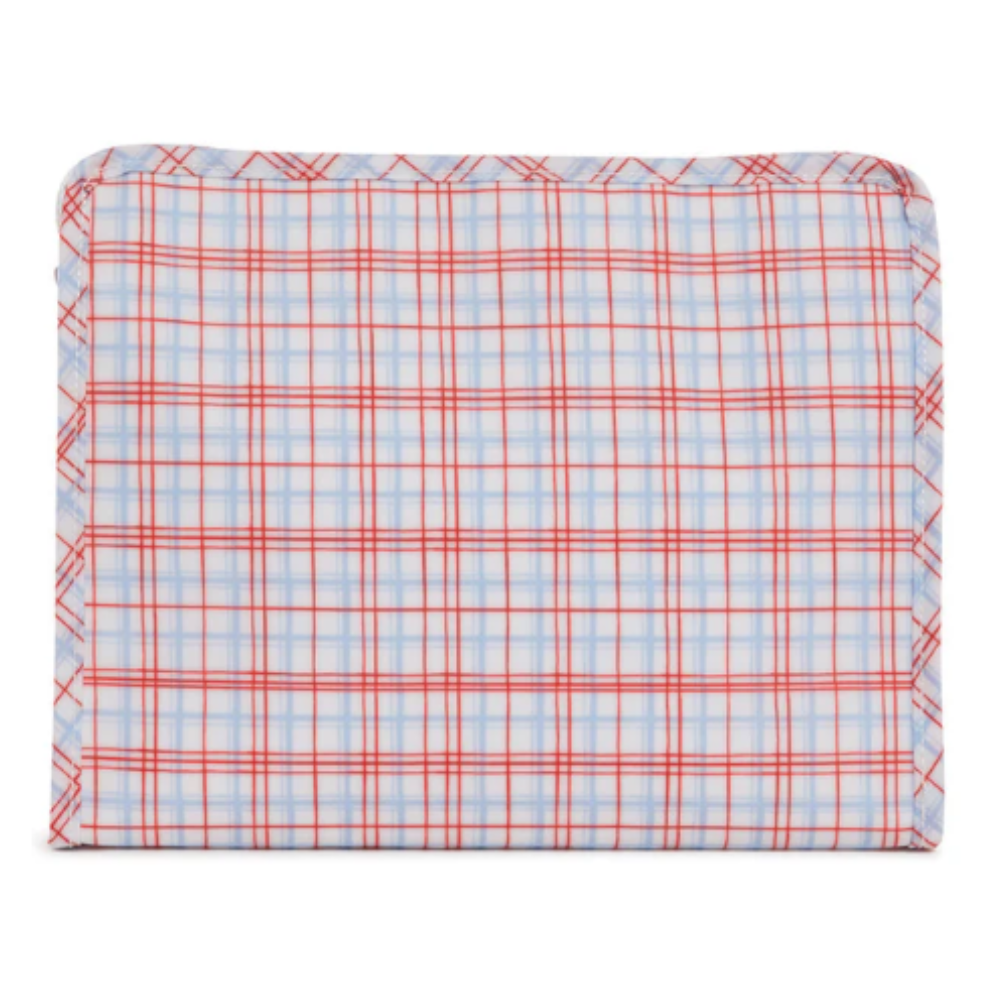 Roadie Medium Zip Pouch Classic Plaid Red