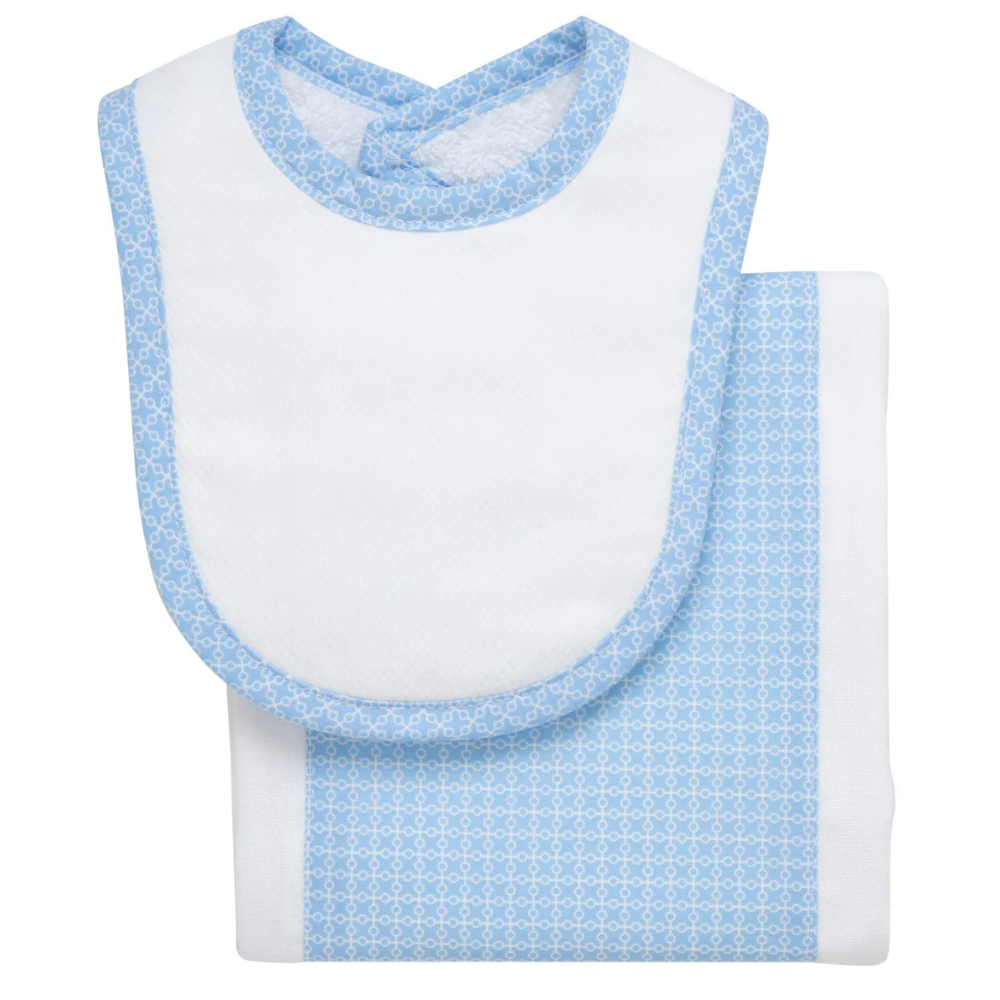 Burp/Drooler Set Airplane Print