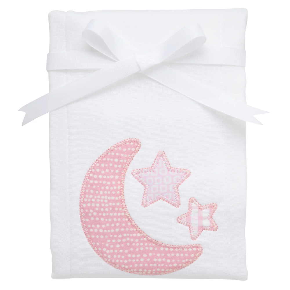 Single Burp Cloth Pink Lullaby