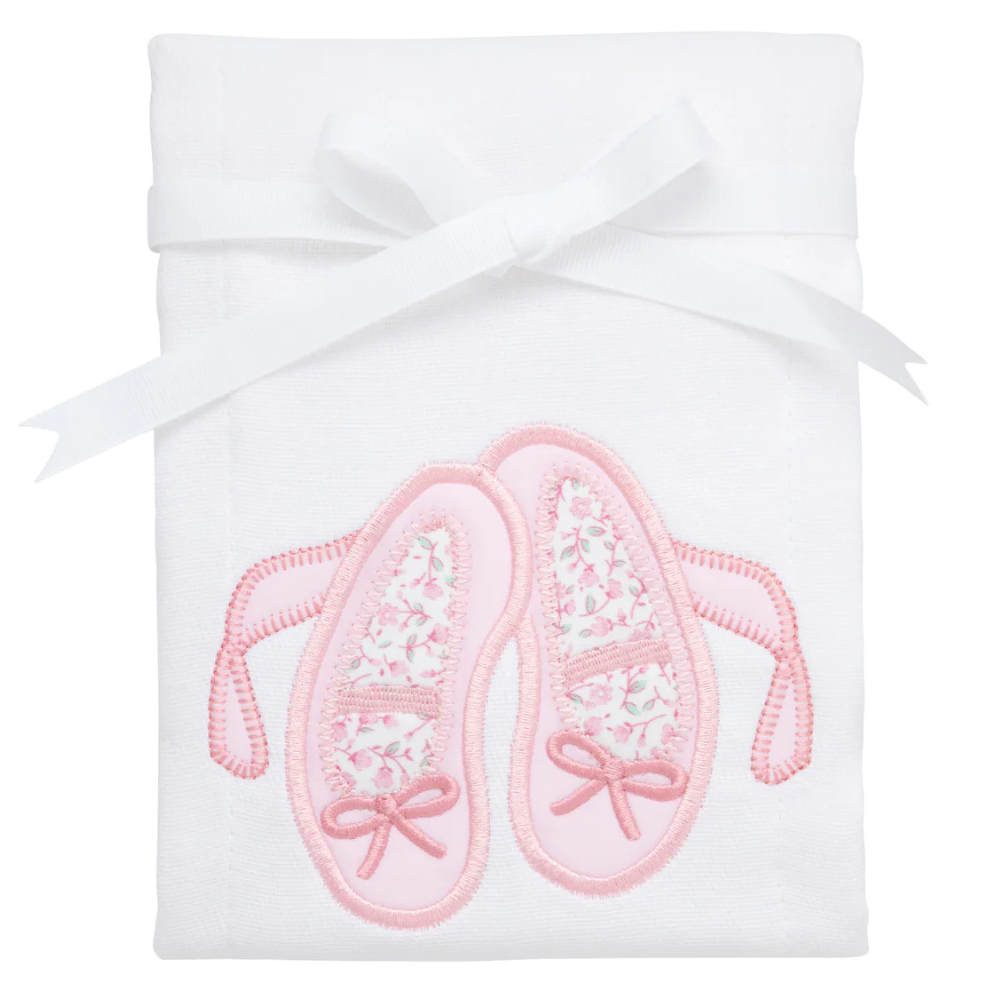 Single Burp Cloth Ballet Shoes