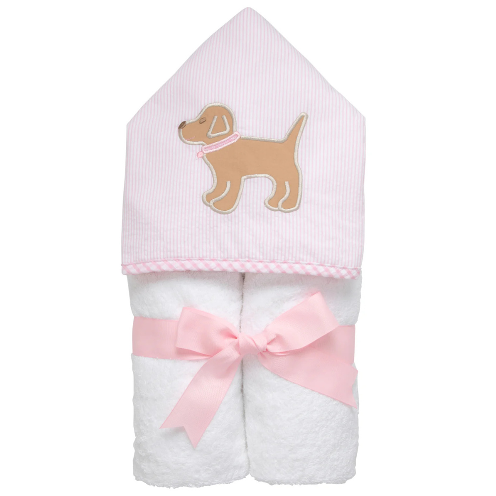 Everykid Towel Pink Lab Puppy