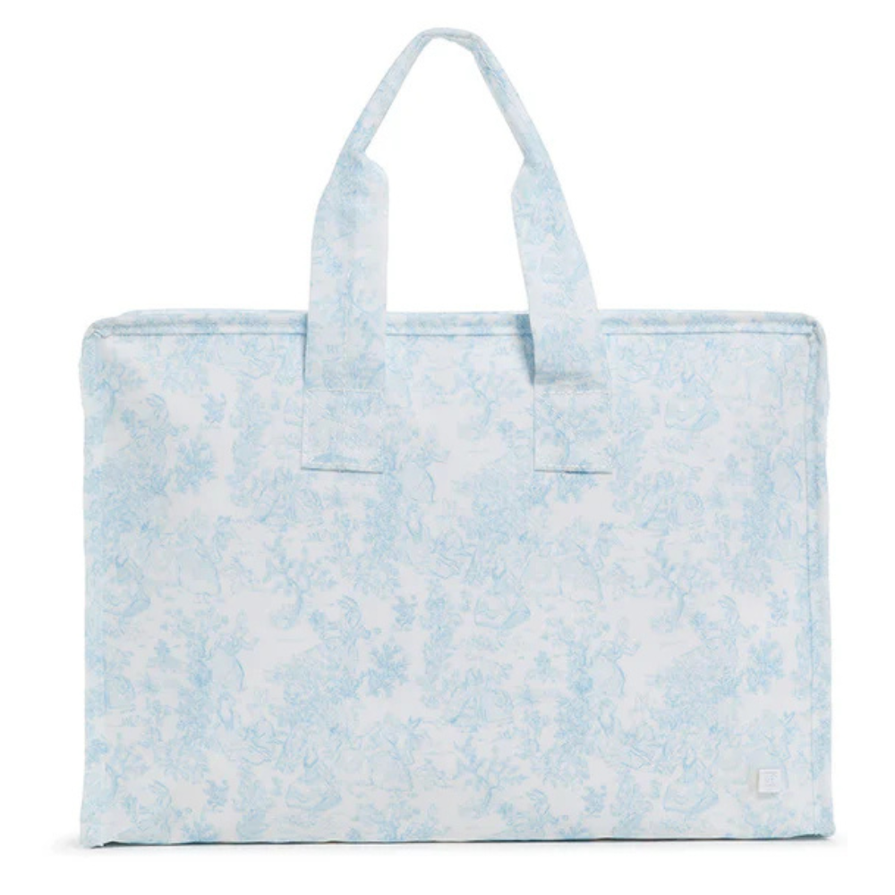 Overnite Tote - Bunny Toile Blue