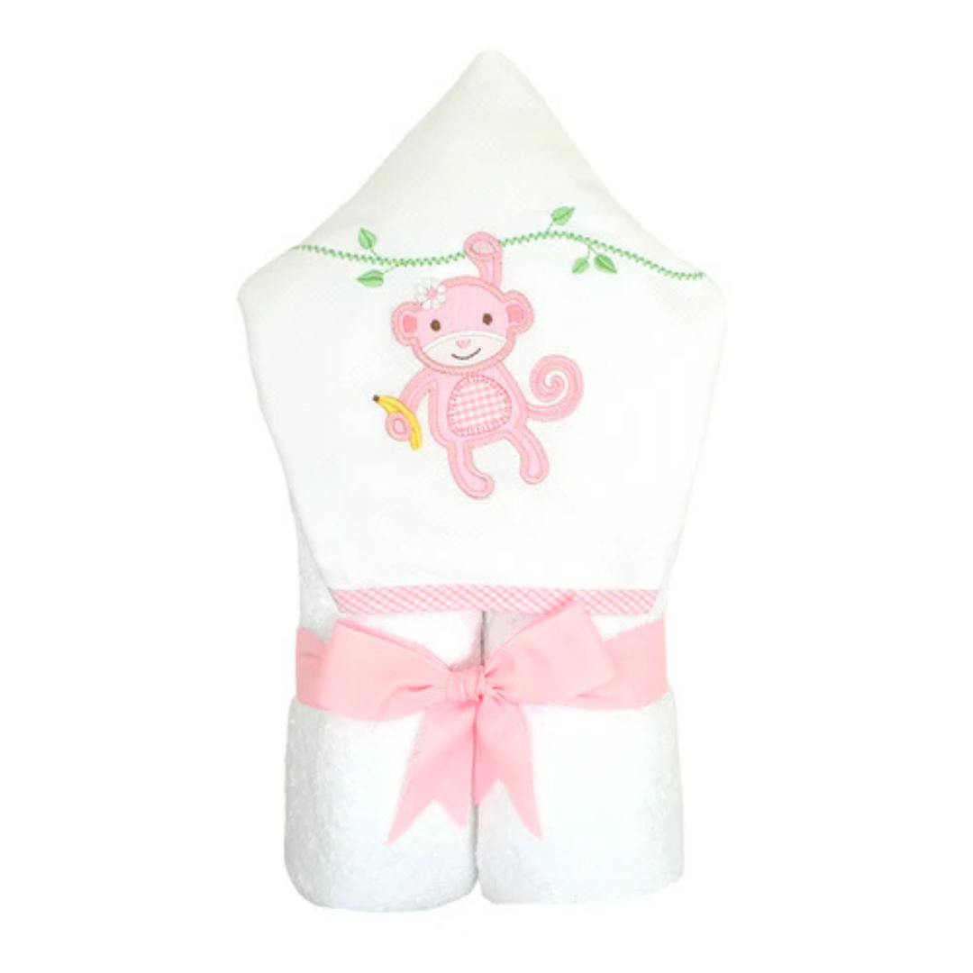 Everykid Towel Pink Monkey