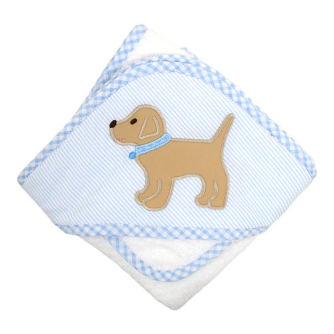 Boxed Towel Blue Lab Puppy
