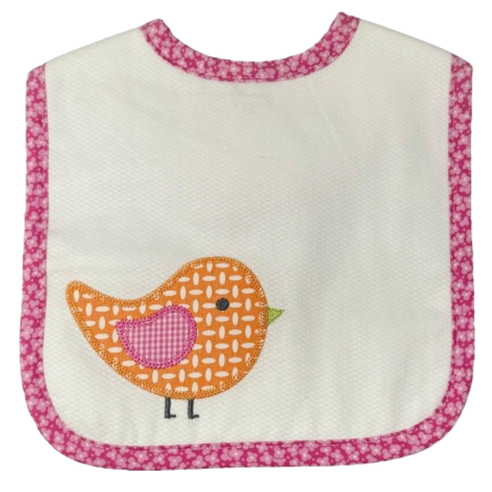 Feeding Bib Pajarito Naranja