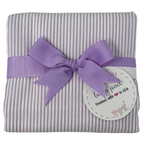 Fabric Burp Lilac Seersucker Stripe