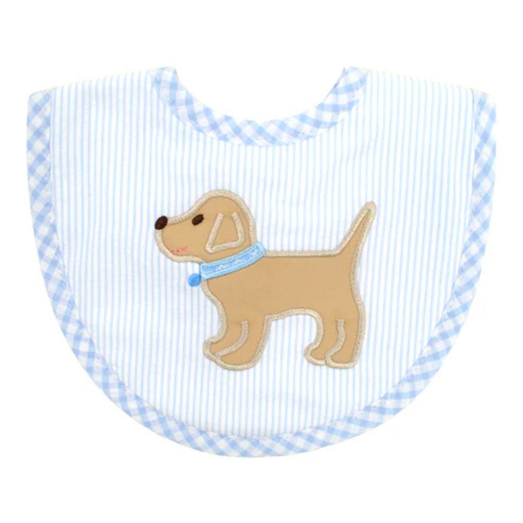 Medium Bib Blue Lab Puppy