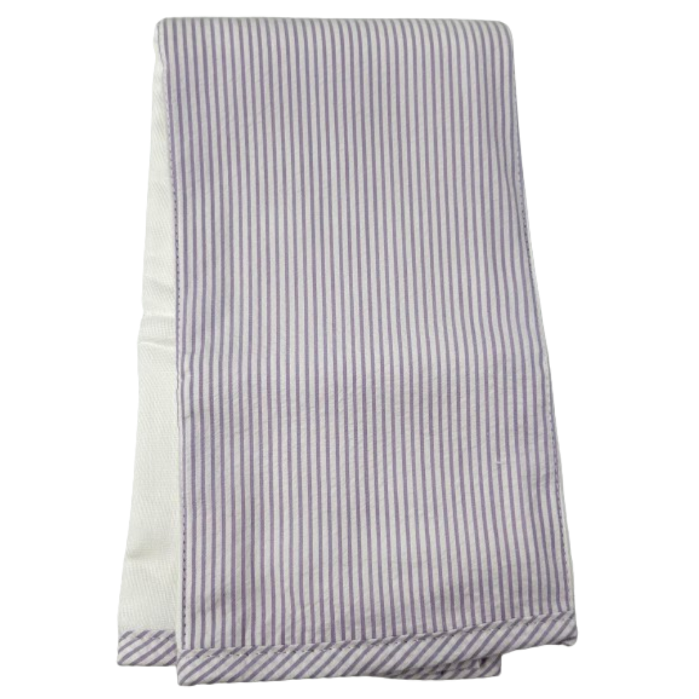 Fabric Burp Lilac Seersucker Stripe