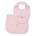 Set Babero y Babita Rosado - Perrito