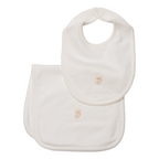Set Babero y Babita Crema - Oveja