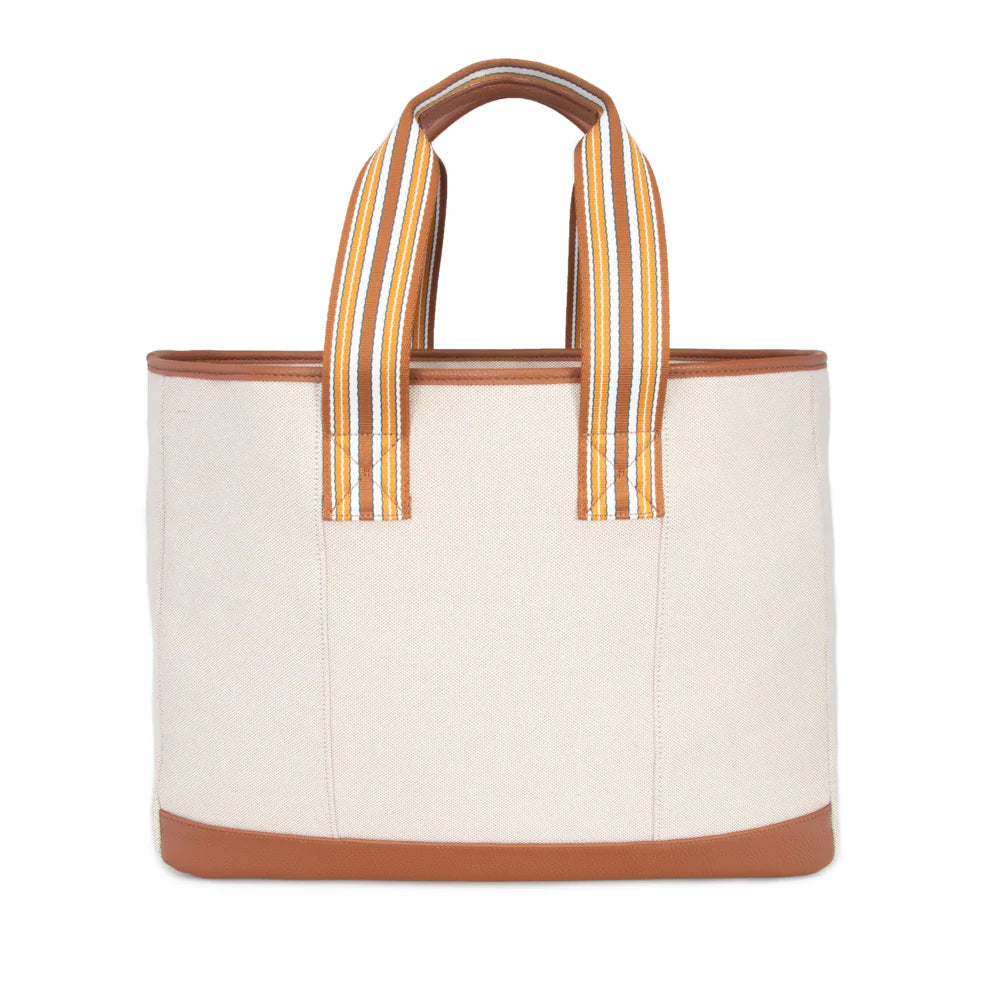 Capri Everyday Stripe Tote - Brown