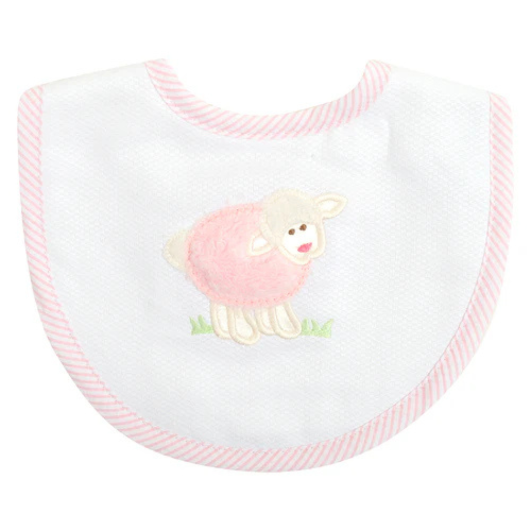 Medium Bib Pink Lamb