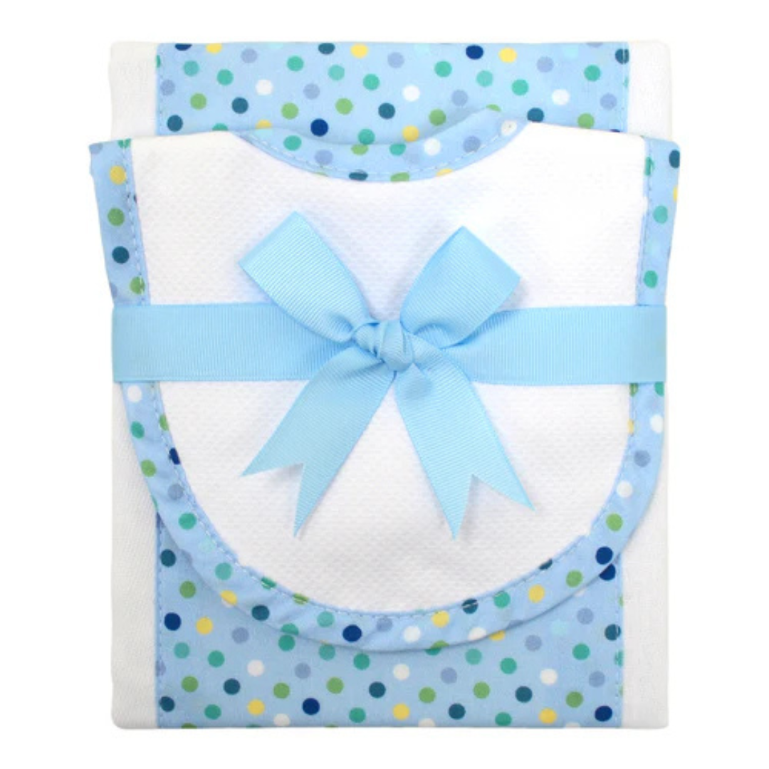 Burp/Drooler Set Shark Trim