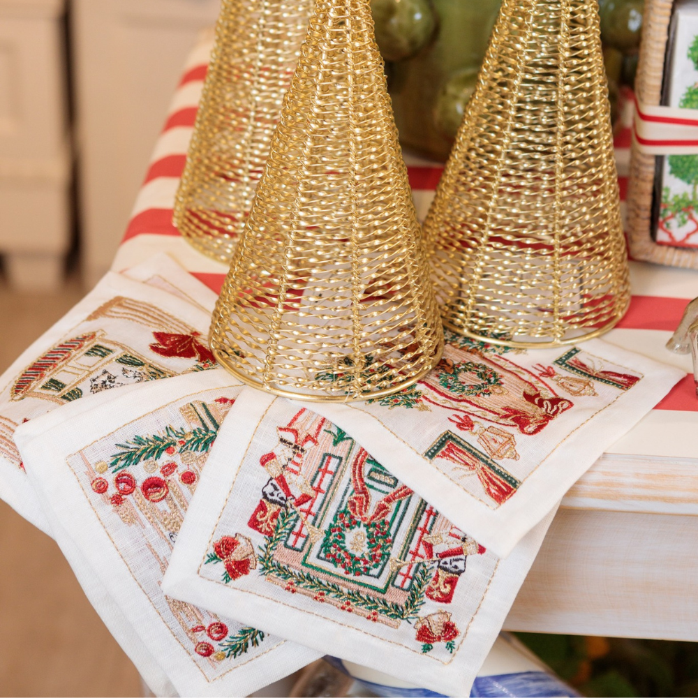 Cocktail Napkins Holiday Paws Set of 6