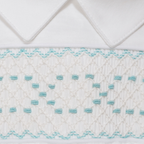 Bombacho Blanco Nido de Abeja Menta