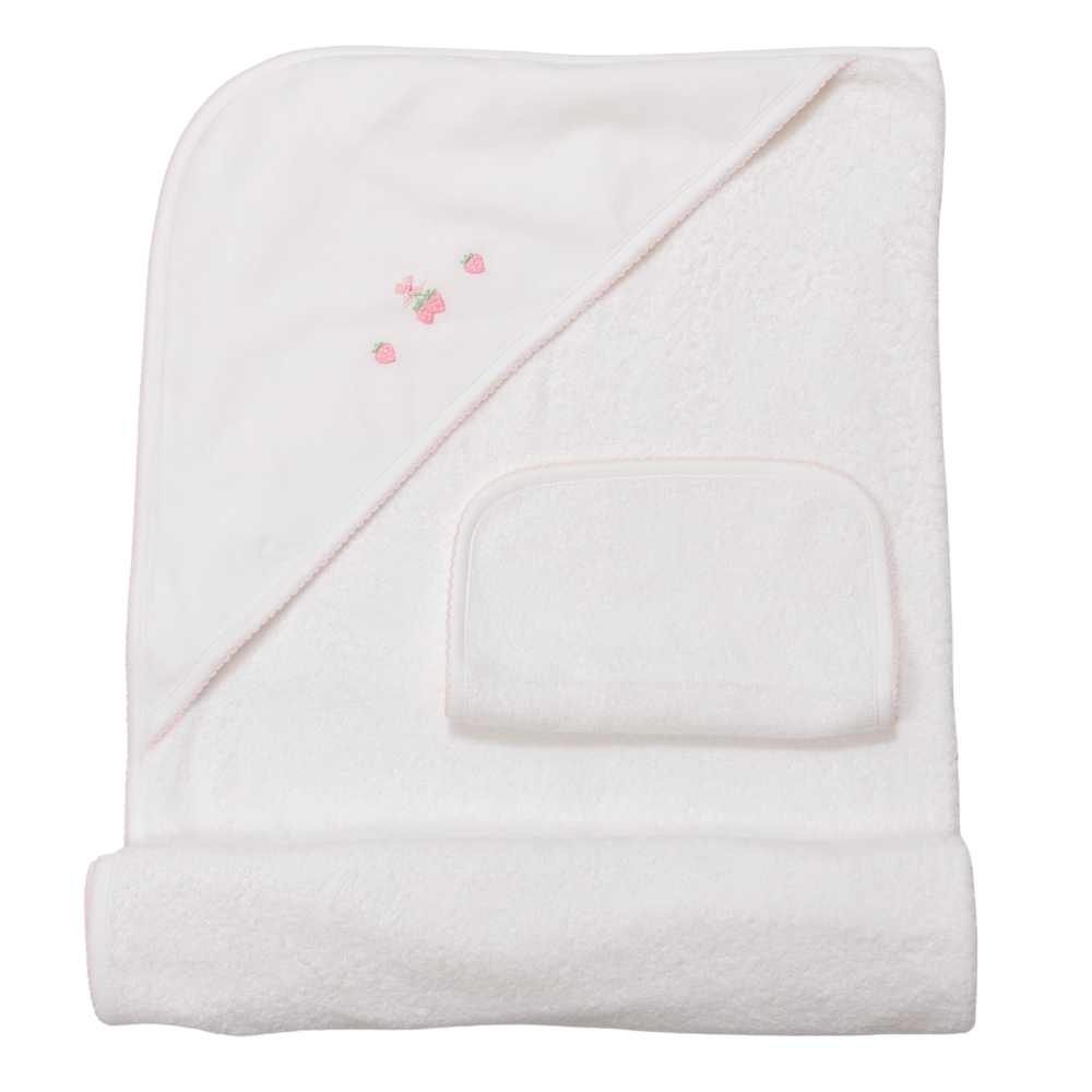 Set de Toalla Blanca - Fresa