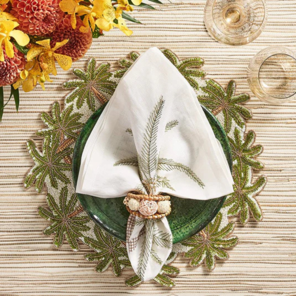 Napkin Ring Playa Natural Set of 6