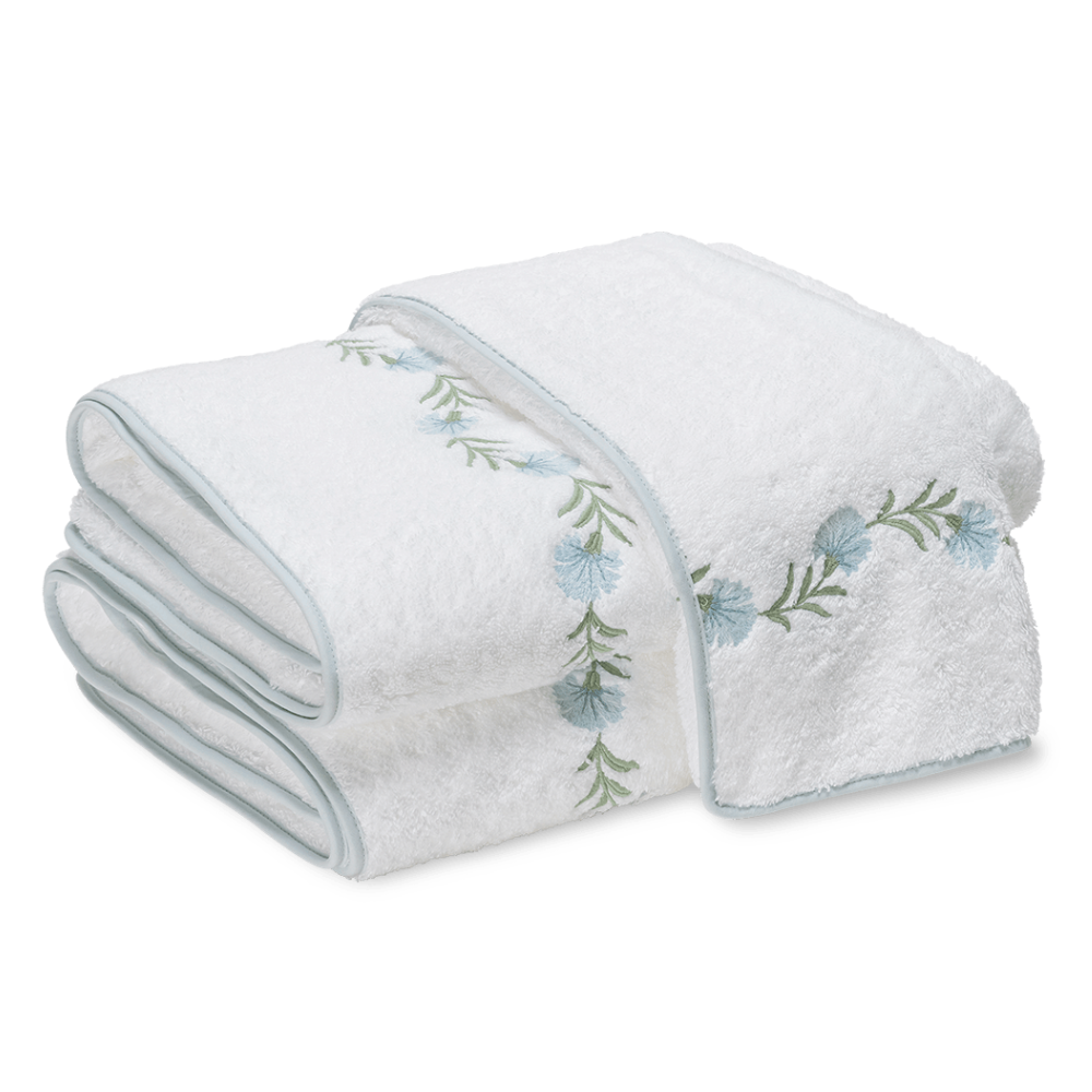 Daphne Floral Towel - Bluebell