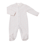 Enterizo Blanco Estampado Estrellas Rosadas