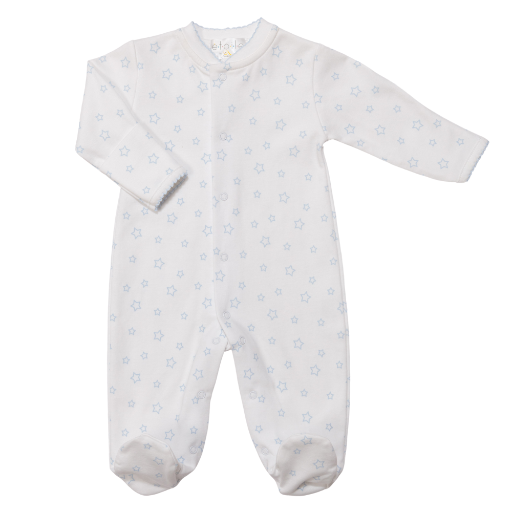 Enterizo Blanco Estampado Estrellas Celeste