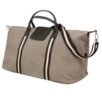 Original Duffel Bag Grey, Black and White Stripes