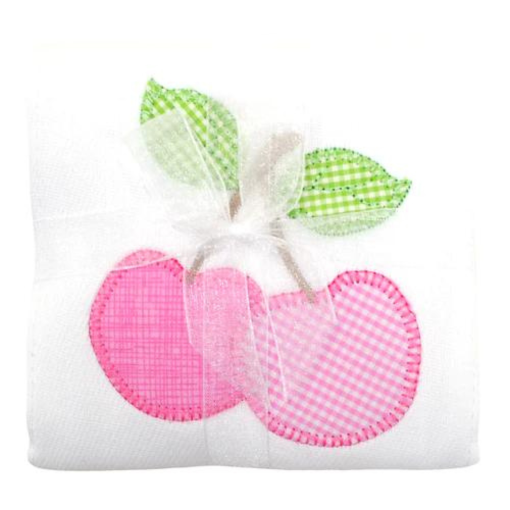 Single Burp Cloth Cherries
