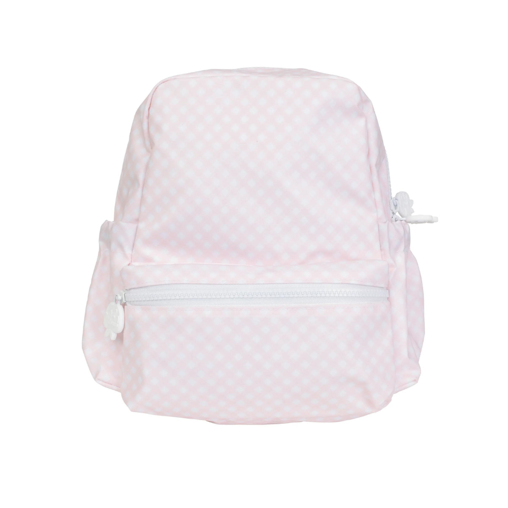 The Backpack Small - Pink Gingham