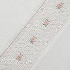 Manta Blanca Smock Flores