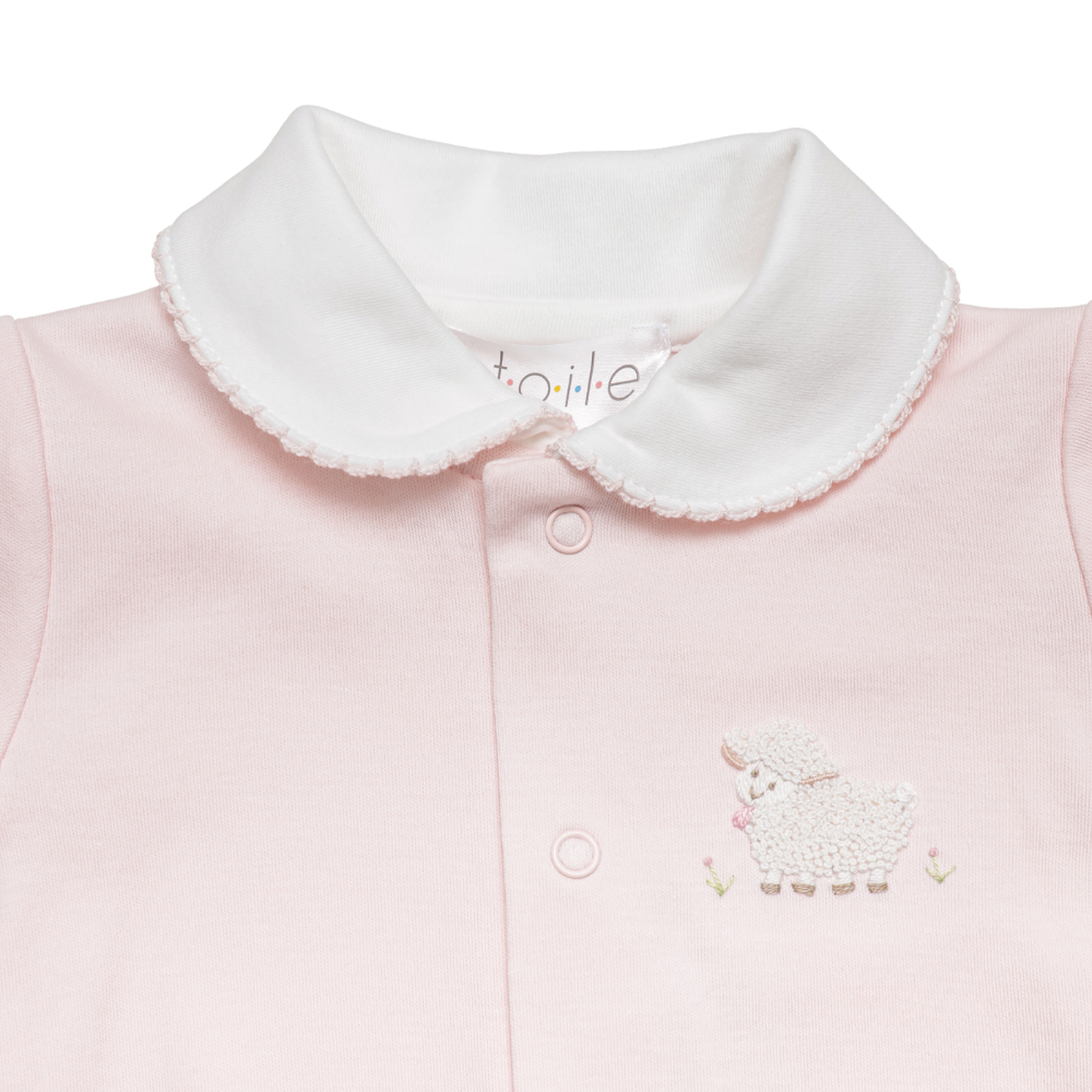 Enterizo Rosado Cuello/Broche - Oveja