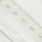 Set de Toalla Blanca Smock - Flores