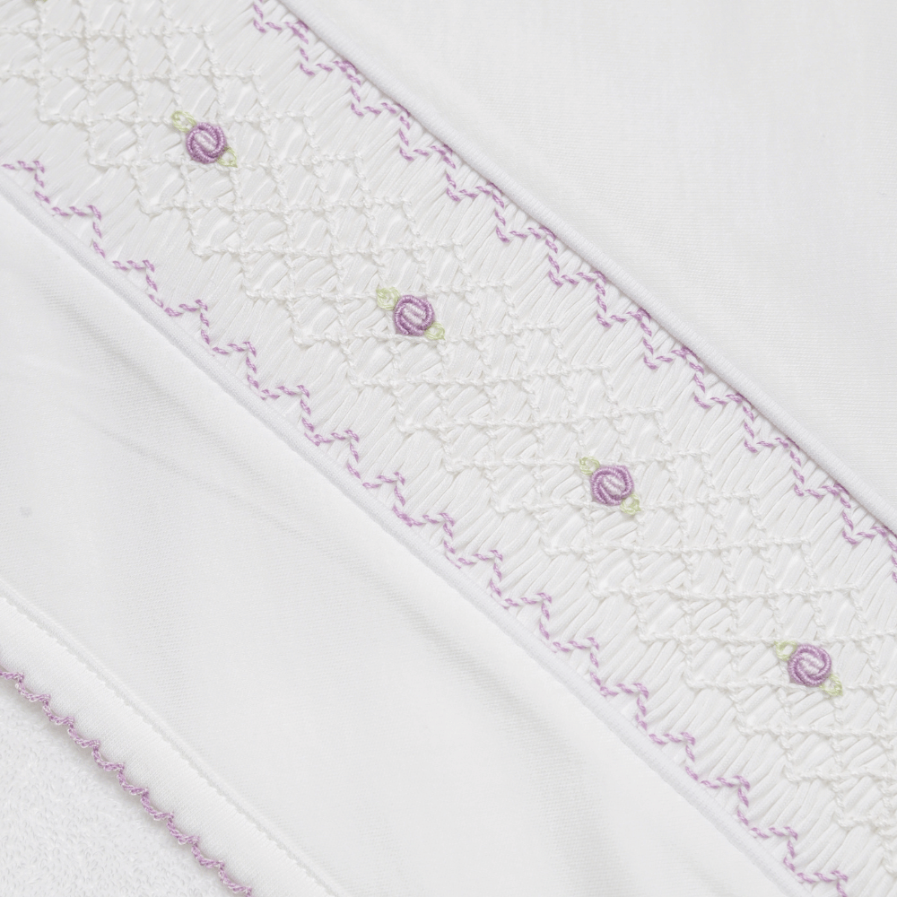 Set de Toalla Blanca alita - Smock Lila