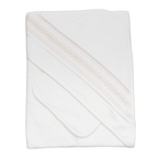 Set de Toalla Blanca/Beige Smock