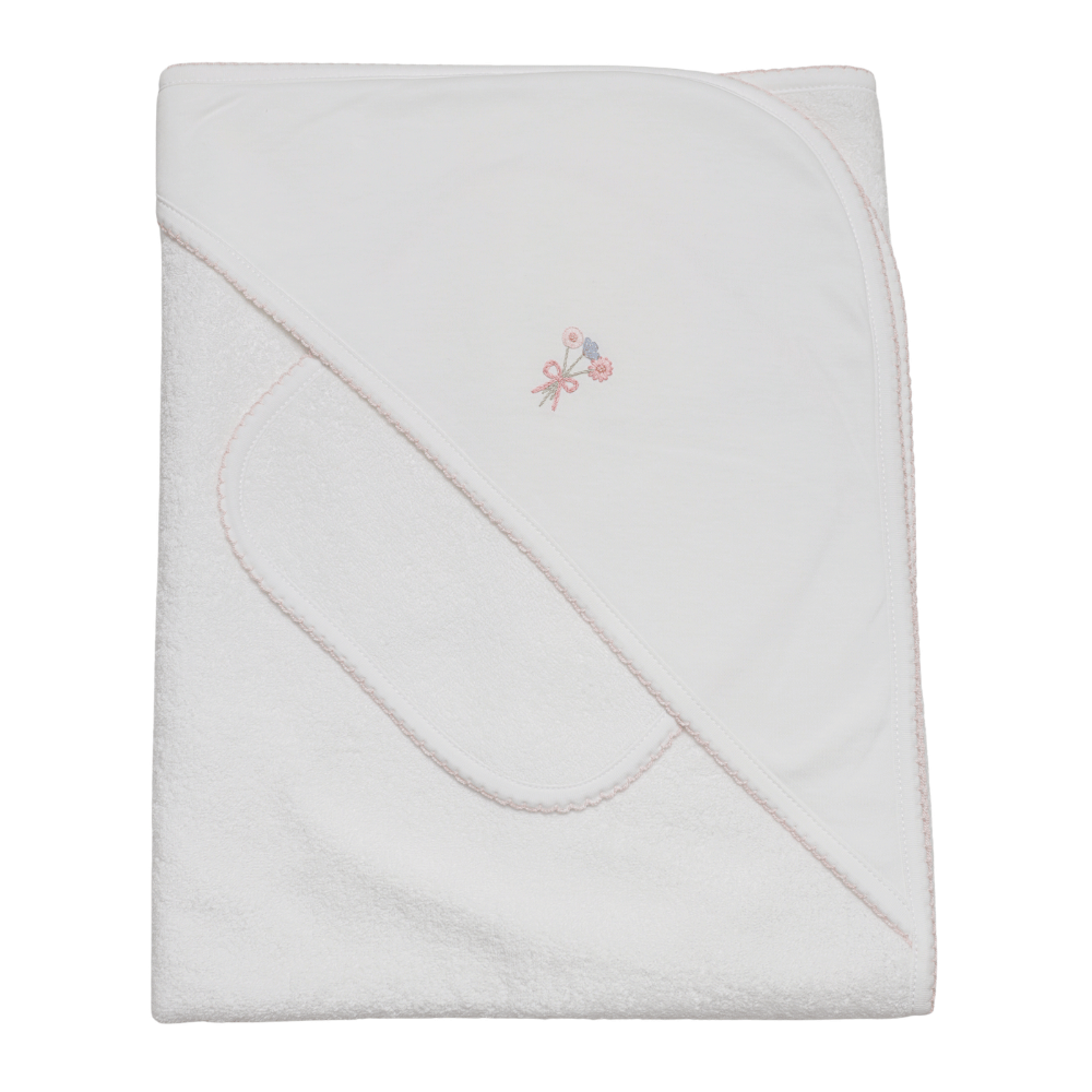 Set de Toalla Blanca - Flores