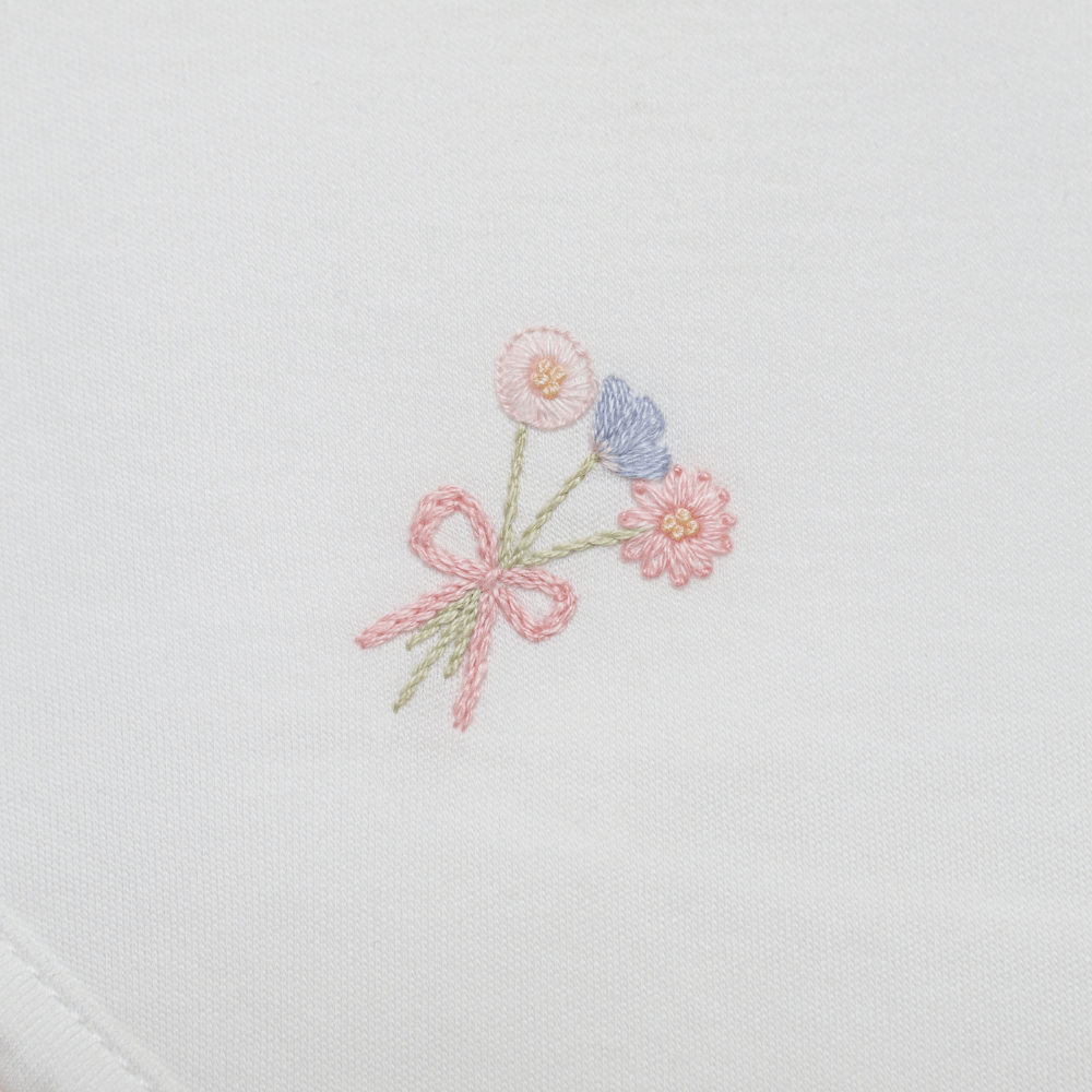 Set de Toalla Blanca - Flores